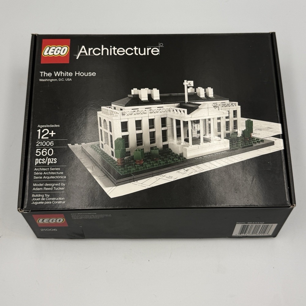 LEGO Architecture The White House 21006 Vintage 560pcs 12+ Complete Set Box